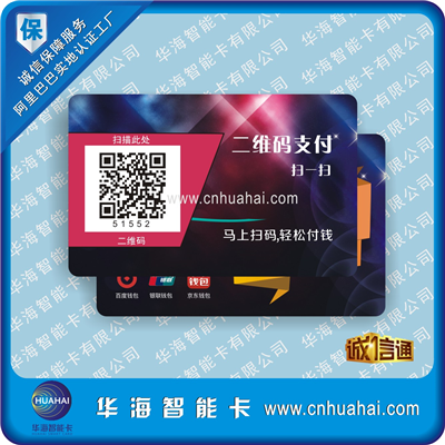 Mobile QR code payment card